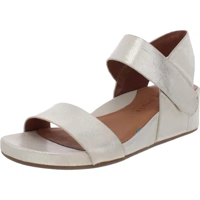 Gentle Souls By Kenneth Cole Gisele Two Band Womens Leather Open Toe Wedge Sandals In Multi