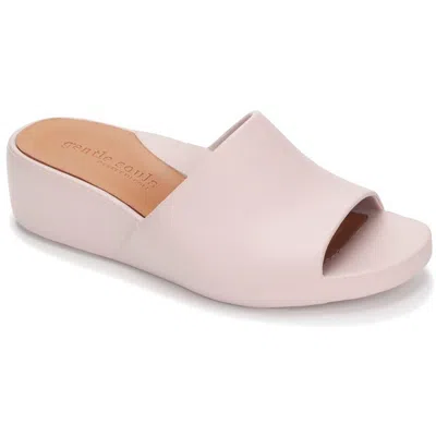 Gentle Souls By Kenneth Cole Gisele Womens Comfort Insole Manmade Wedge Sandals In Blue