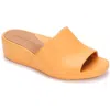 Gentle Souls By Kenneth Cole Gisele Womens Open Toe Slip On Wedge Sandals In Orange