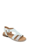 Gentle Souls By Kenneth Cole Haisley Ankle Strap Sandal In Light Blue Leather