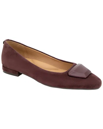 Gentle Souls By Kenneth Cole Hanette Suede Flat In Transparent