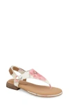 Gentle Souls By Kenneth Cole Holly Slingback Flat Sandal In Floral Multi Suede