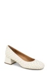 Gentle Souls By Kenneth Cole Women's Lancine Woven Pumps In Stone Leather