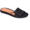 Gentle Souls By Kenneth Cole Lark Womens Leather Slip On Slide Sandals In Black
