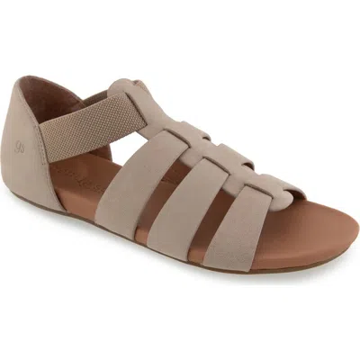 Gentle Souls By Kenneth Cole Lennon Strappy Sandal In Mushroom Nubuck