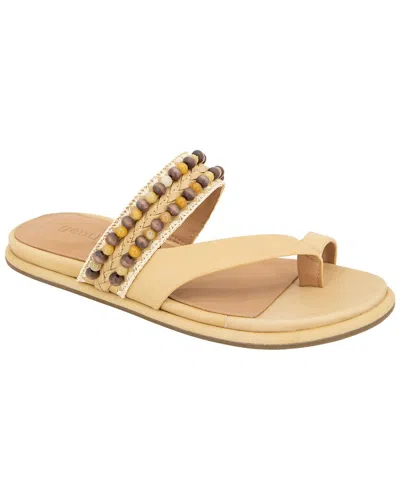 Gentle Souls By Kenneth Cole Lentini Bead Leather Sandal In Animal Print