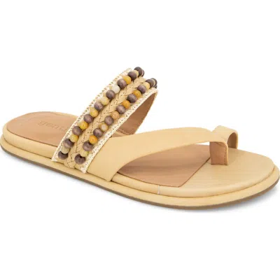 Gentle Souls By Kenneth Cole Lentini Toe Loop Sandal In Tan Leather