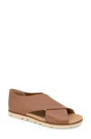 Gentle Souls By Kenneth Cole Leslie Flat Sandal In Luggage Leather