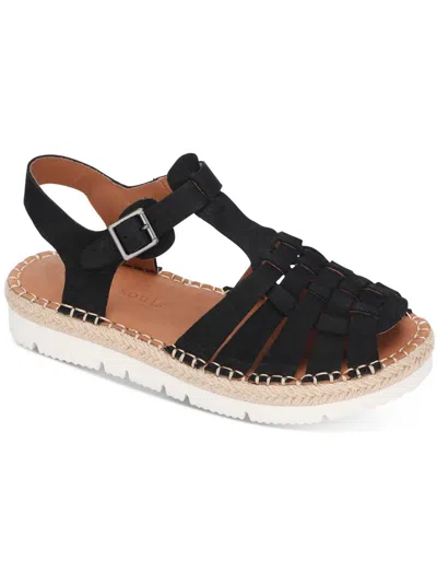 Gentle Souls By Kenneth Cole Lizzy Womens Leather Basket Platform Sandals In Black