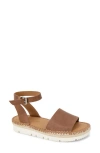 Gentle Souls By Kenneth Cole Lucille Platform Sandal In Luggage Leather