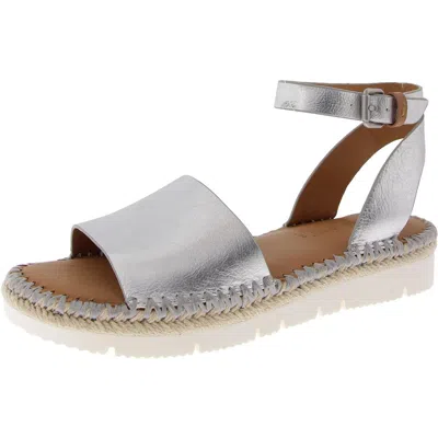 Gentle Souls By Kenneth Cole Lucille Womens Buckle Leather Slingback Sandals In Multi