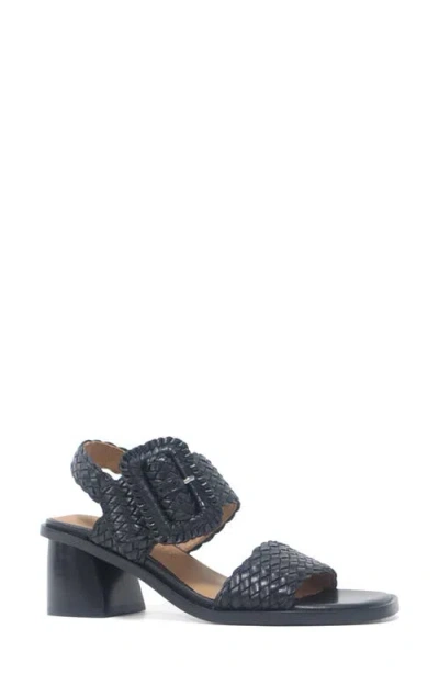 Gentle Souls By Kenneth Cole Madylyn Slingback Sandal In Black Leather
