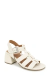 Gentle Souls By Kenneth Cole Margarite Ankle Strap Sandal In Stone Leather