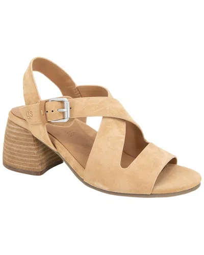 Gentle Souls By Kenneth Cole Mela Suede Sandal In Nude