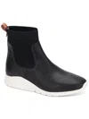 Gentle Souls By Kenneth Cole Raina Lite Stretch 2 Womens Leather Textured Chelsea Boots In Black