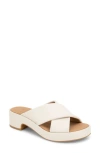 Gentle Souls By Kenneth Cole River Platform Slide Sandal In Stone Leather