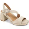 Gentle Souls By Kenneth Cole Roma Sandal In Light Taupe Suede