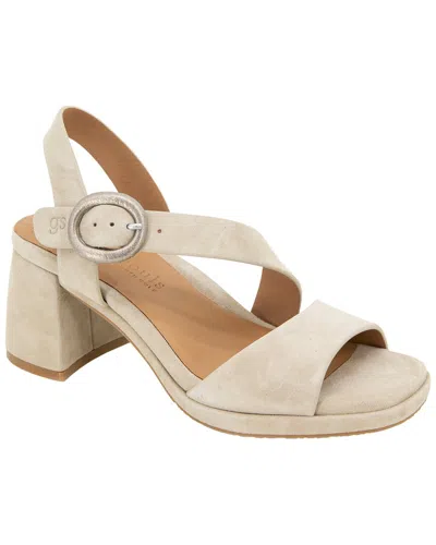 Gentle Souls By Kenneth Cole Roma Suede Sandal In Neutral