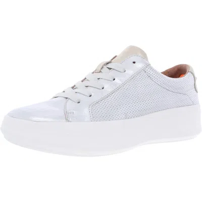 Gentle Souls By Kenneth Cole Rosette Womens Cushioned Footbed Sneakers In White