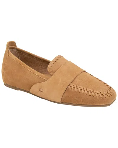 Gentle Souls By Kenneth Cole Snadra Suede Flat In Brown