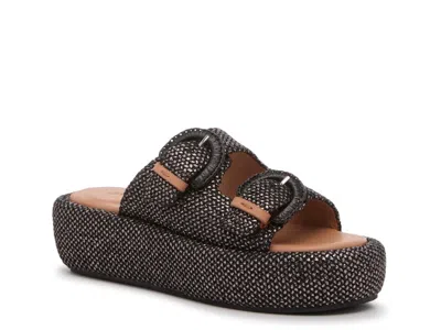 Gentle Souls By Kenneth Cole Theresa Platform Sandal In Gray