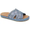 Gentle Souls By Kenneth Cole Tristan Woven Womens Embroidered Manmade Slide Sandals In Multi