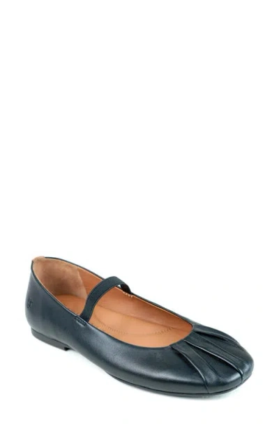 Gentle Souls By Kenneth Cole Walden Mary Jane Flat In Black Leather