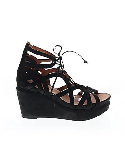 Pre-owned Gentle Souls By Kenneth Cole Wedges In Black