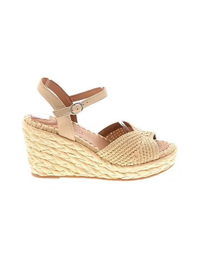 Pre-owned Gentle Souls By Kenneth Cole Wedges In Tan