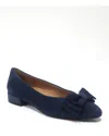 Gentle Souls By Kenneth Cole Women's Atlas Flat Suede Shoes In Blue
