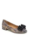 Gentle Souls By Kenneth Cole Atlas Flat In Brown Snake