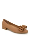 Gentle Souls By Kenneth Cole Atlas Bow Detail Pump In Camel Leather