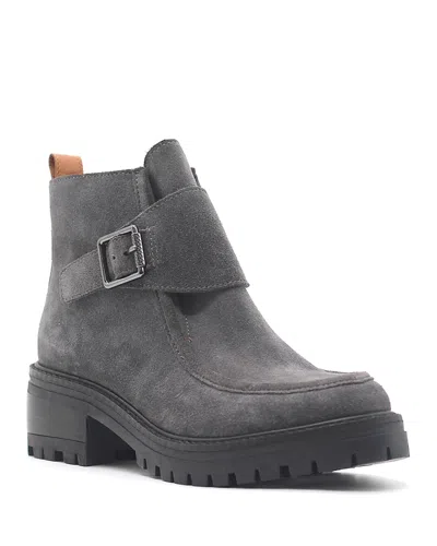 Gentle Souls By Kenneth Cole Women's Baden Beige Suede Ankle Boots In Gray
