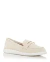 Gentle Souls By Kenneth Cole Bailey Metallic Penny Loafer In Whitecap Suede