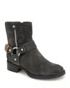 Gentle Souls By Kenneth Cole Barker Bootie In Charcoal Suede