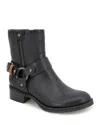 Gentle Souls By Kenneth Cole Womens Buckle Leather Ankle Boots In Black Leather