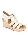 Gentle Souls By Kenneth Cole Capelin Fisherman Espadrille Sandal In Ice Metallic