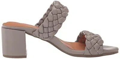 Pre-owned Gentle Souls By Kenneth Cole Women's Charlene Braided Sandals Sz 7.5 In Gray