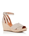 GENTLE SOULS BY KENNETH COLE GENTLE SOULS BY KENNETH COLE WOMEN'S CHARLI ANKLE STRAP ESPADRILLE WEDGE SANDALS