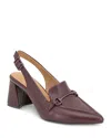 Gentle Souls By Kenneth Cole Women's Dawson Leather Slingback Pumps In Burgundy