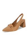 Gentle Souls By Kenneth Cole Dionne Block Heel Slingback Pump In Camel