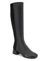 Gentle Souls By Kenneth Cole Women's Emily Square Toe Tall Boots In Black Leather