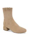 Gentle Souls By Kenneth Cole Emily Womens Suede Block Heel Booties In Mushroom