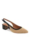 Gentle Souls By Kenneth Cole Georgia Slingback Pump In Natural Raffia