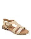 Gentle Souls By Kenneth Cole Haisley Ankle Strap Sandal In Sand Leather