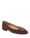 Gentle Souls By Kenneth Cole Women's Hanette Suede Ballet Flats In Burgundy