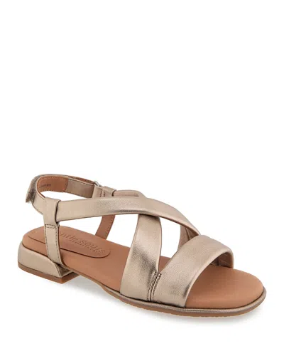 Gentle Souls By Kenneth Cole Heather Slingback Sandal In Gravel Leather