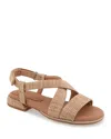 Gentle Souls By Kenneth Cole Heather Slingback Sandal In Natural Fabric
