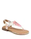 Gentle Souls By Kenneth Cole Holly Slingback Flat Sandal In Floral Multi