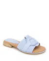 Gentle Souls By Kenneth Cole Hudson Slide Sandal In Light Blue